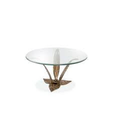 Geometric antique brass coffee table with glass top zin home. Eicholtz 112362 Coffee Table Plantation Vintage Brass Finish Bevelled Clear Glass Ideas4lighting