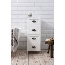 4 Drawer Stow Bathroom Cabinet In White Noa Nani
