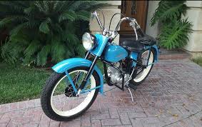 Image result for Blue 1952 Motorcycle