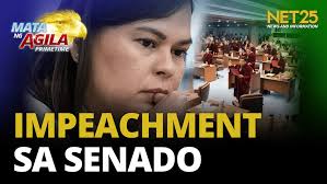NET25::News::Impeachment case vs VP Sara, tinalakay sa Senado; Sen.  Marcoleta nanawagang ibasura ito
