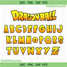 Before discussing that font family you must know about this television series. Dragonball Alphabet Svg Dragon Ball Z Font Alphabet Letters Numbers Bi Bundleofsvg