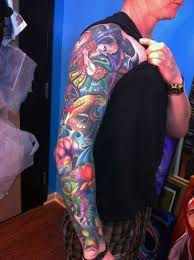 Maybe you would like to learn more about one of these? 50 Cool Japanese Sleeve Tattoos For Awesomeness Colorful Sleeve Tattoos Japanese Sleeve Japanese Sleeve Tattoos