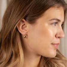 DANIELLE SMALL GOLDEN CREOL EARRING