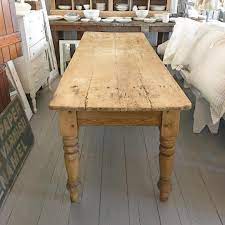 Antique Waxed Pine Farmhouse Table Just In Measures A Little Over 7 Feet Long 30 Wide And Has A Dr Reclaimed Dining Table Antique Dining Tables Dining Table