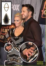 Caroline Boyer Luke Bryan S Wife Wearing Our Mary Navette And Renee Rings At The American Country Countdown Awards In 2014 Luke Bryan Wife Luke Bryan Renee