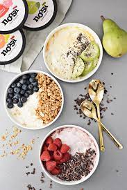 3 Ingredient Yogurt Breakfast Bowls 3 Ways Recipe Yogurt Bowl Recipe Breakfast Bowls Yogurt Recipes Healthy