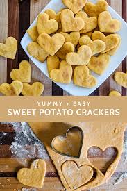 Sweet Potato Crackers Recipe Easy Healthy Recipe For Kids Sweet Potato Crackers Homemade Crackers Recipe Sweet Potato Crackers Recipe