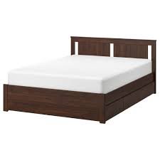 Songesand Bed Frame With 4 Storage Boxes Brown Full Double Ikea Bed Frame With Storage Bed Frame Adjustable Beds