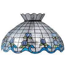 5 out of 5 stars. Tiffany Blue Rose Border Replacement Lamp Shades 20 Inch Glass