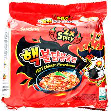 5 Packs Samyang 2x Spicy Hot Chicken Flavor Instant Ramen 4 93 Oz Walmart Com