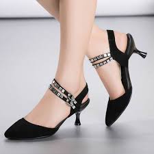 Black Velvet Low Heel Cocktail Party Evening Fashion Sandals Shoes Women Sku 1091283 Zapatos Tacon Bajo Zapatos De Tacon Zapatos