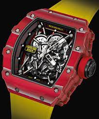 After selling out of the first nadal watch, priced at $525,000 and launched in 2010, mille and nadal this year launched a second watch. Richard Mille Rm 35 02 Rafael Nadal Watch Price 135 000 Richardmille Nadal Luxurywatch Busine Richard Mille Beautiful Mens Watches Richard Mille Watches