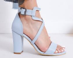 Light Blue Heels Etsy