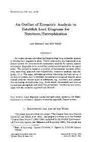 Pdf An Outline Of Ecometric Analysis To Establish Load