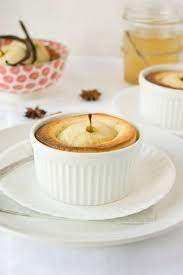 moelleux amandine aux pommes pochees recette entremet alimentation recettes de cuisine