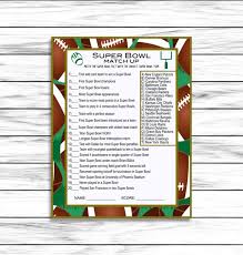 This is my favorite japanese game show because i am a such huge fan of bowling. Super Bowl 2022 Gamesuper Bowl Trivia Football Party Game Etsy