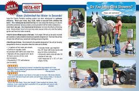 Insta Hot Equine Portable Washing System In Stable Essentials At Schneider Saddlery Cold Shower Equines Insta
