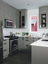 Choose a white and gray color scheme for a contemporary kitchen design. Kitchenideas455 Kitchen Ideas Gray Cabinets
