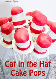 I just love the colors and characters that can bring your can in the hat movie themed party come to life. Dr Seuss Cat In The Hat Cake Pops Ashlee Marie Real Fun With Real Food