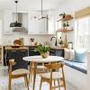 When furnishing your small dining room, opt for minimal stools without arms to save space. 3