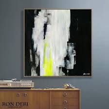 Large Black And White Framed Prints Painting Neon Large Abstract Artwork Painting On Etsy In 2020 Abstract Artwork Painting Painting Abstract Painting