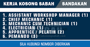 Permohonan hanya diterima melalui online. Kerja Kosong Sabah Pelbagai Jawatan Swasta Sugut Sandakan Jawatan Kosong Terkini Negeri Sabah