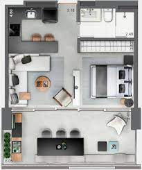 Inspiring Apartment Layout Design Ideas You Definitely Like Apartment Layout Small Apartment Design Small House Plans