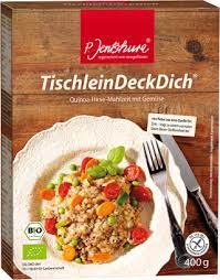Überzeugen sie sich selbst, ihre lieben und ihre gäste durch phantasievolle kreationen mit tischleindeckdich! Jentschura Tischleindeck Dich Kaufen Quinoa Hirse Mahlzeit Mit Gemuse