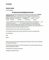 The very first sentence in the first paragraph should state your intentions clearly. Enumerator Cover Letter July 2021