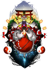 touhou project yukari and reimu yakumo anime original artists