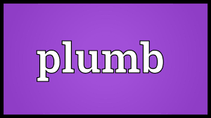 To determine the depth of water with a plumb; Plumb Meaning Youtube