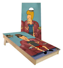 The series originated from frog baseball. Beavis And Butthead On Sofa Cornhole Boards Cornhole America