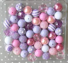 Lilac And Pink Chunky Bubblegum Beads Wholesale For Children 39 S Gumball Necklaces Bubblegum Beads Wholesale Wholesale Beads Bubblegum Beads