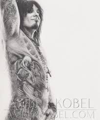 Nude & Tattooed Nikki Sixx Motley Crue Sixx AM Portrait Drawing Pencil  Realism - Etsy
