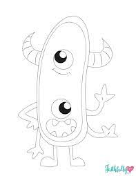 The set includes facts about parachutes, the statue of liberty, and more. Monster Coloring Pages Free Printables Faithfully Free