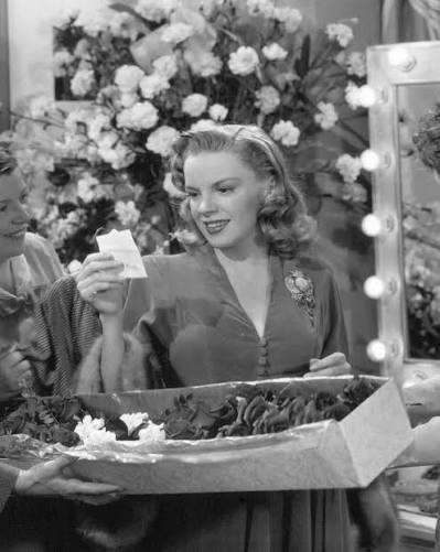 Judy Garland as Marilyn Miller in “Till the Clouds Roll By”. Judy would  finish her work on the film in November of 1945. The film would be released  later than anticipated, in