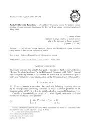 Partial Differential Equations — A Calderon-Zygmund Theory For Infinite  Energy Minima Of Some Integral Functionals, By Lucio B