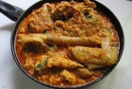 In a cooking pot add the meat and assorted meat (chicken or cow skin), then season with one sliced onion, the chopped garlic, thyme. Chicken Egusi Stew Chicken Egusi Soup Recipe Wives Connection