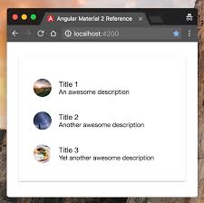 Angular bootstrap cards are components which display content build of different elements with characteristic shadows, depth and hover effects. Angular Material 2 Quick Reference Alligator Io