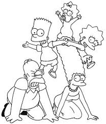 Página para colorir bart simpson. Desenhos De Os Simpsons 2 Cartoon Coloring Pages Cute Cartoon Drawings Spongebob Characters Drawings