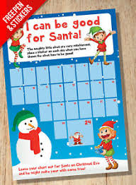Details About Christmas Reward Chart Kids Children Good Behaviour Xmas Countdown Tracker