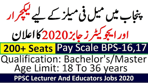Ppsc Educators And Lecturer Jobs 2020 In Punjab Apply Online Special Edu Educator Jobs Education Jobs In Pakistan