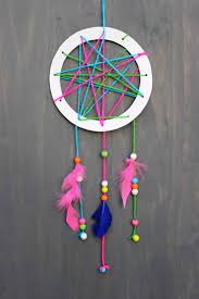 Comment faire un attrape reve facile. Idees Bricolage Enfant Comment Fabriquer Un Attrape Reve Original Crafts To Do Crafts Dream Catcher Diy