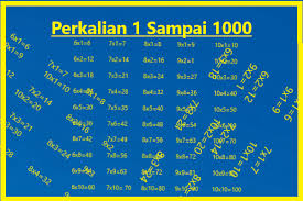 => tabel perkalian 1 sampai 10 => tabel perkalian 11 sampai 15 => tabel perkalian 16 sampai 20 => tabel perkalian 21 sampai 25 catatan : Perkalian 1 Sampai 1000 Tabel Perkalian 1 20