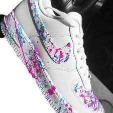 Custom Red And Black Splatter Nike Af1 S For Sale In Rancho Cucamonga Ca Offerup Black Nike Shoes Cute Nike Shoes Custom Nike Shoes