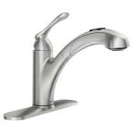Moen single handle kitchen faucet with pullout 