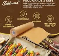 Unbleached Parchment Paper Roll for Baking, 15 in x 210 Ft, 260 Sq.Ft,  Non-stick Baking Paper, Food Grade Cooking Paper for Bread, Cookies, Heat  ...