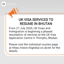 Vfs Global On Twitter Customers Who Wish To Book An Appointment At The Uk Visa Application Centre Thimphu Bhutan Can Do So From 24 July 2020 Visit The Country Page For Details