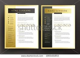 Expert Cv Resume Template In Black And Gold Colors Professional Curriculum Vitae Vector Design Sample Golden Ba Cv Resume Template Resume Template Resume