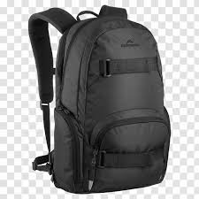 Black and white backpack clipart. Backpack Clip Art Black Image Transparent Png